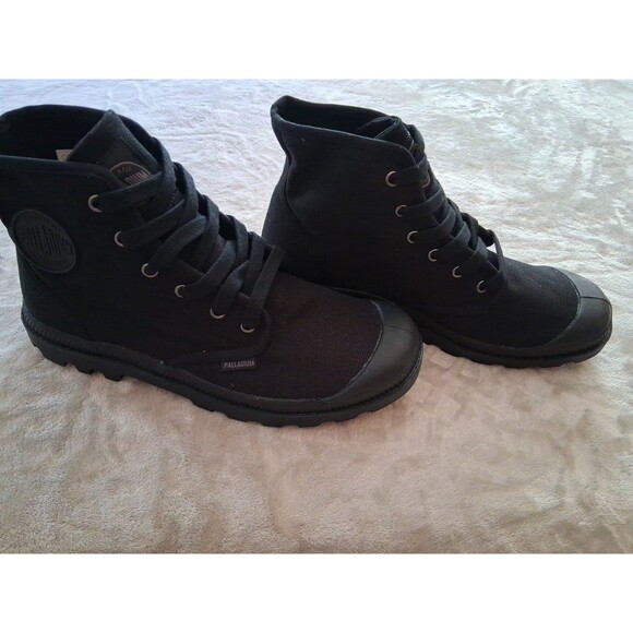 Palladium Monochrome Mid Top City Walk Canvas Mens Boot Black 11 Size